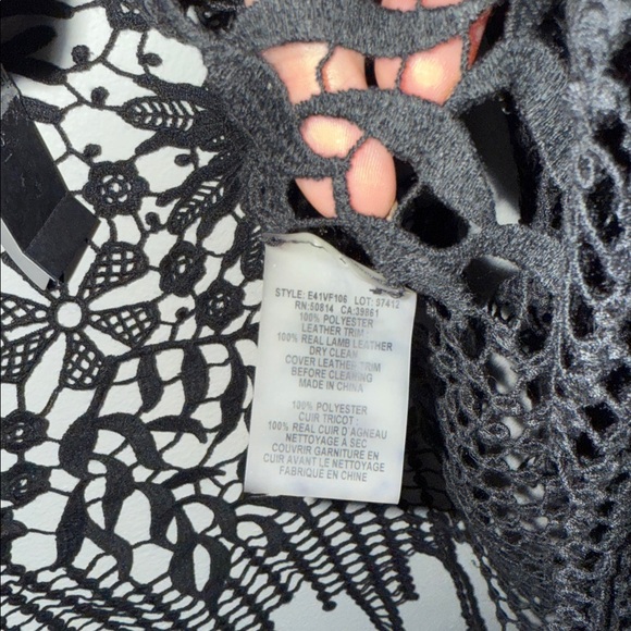 NWT Elie Tahiri SILAS Floral Crocheted Jacket Size M - Picture 5 of 11